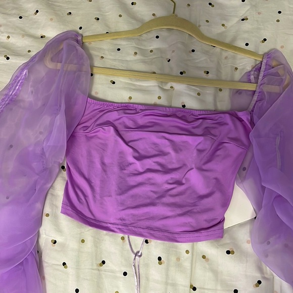 Long sleeve crop top - Picture 2 of 3